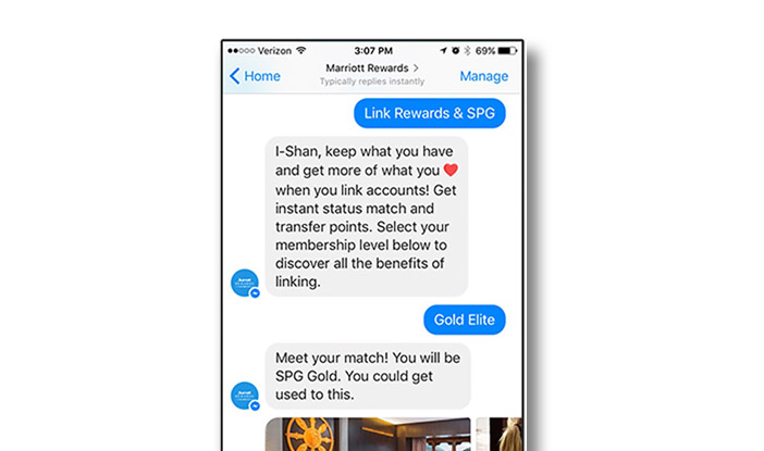 Example of a NLP chat robot